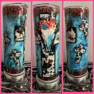Cross Skull 20oz Tumbler